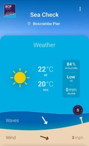 Sea Check App Screenshot Sea Check App Screenshot